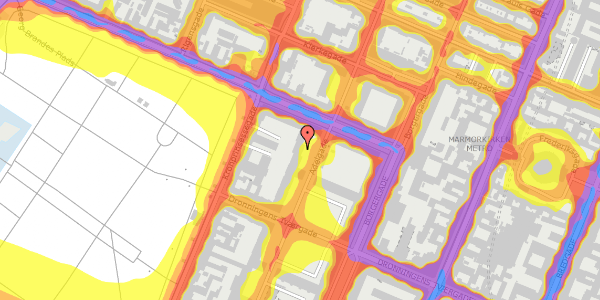 Trafikstøjkort på Adelgade 49, 1. th, 1304 København K