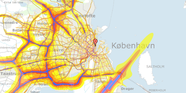 Trafikstøjkort på Adelgade 57, st. th, 1304 København K