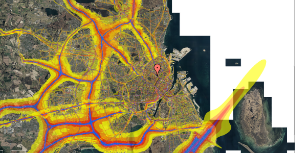 Trafikstøjkort på Agnes Henningsens Vej 3, st. 114, 2200 København N