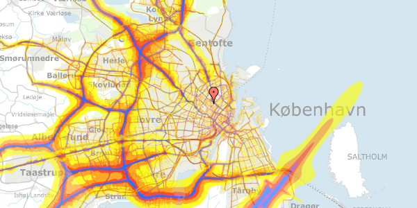 Trafikstøjkort på Agnes Henningsens Vej 7, st. 101, 2200 København N