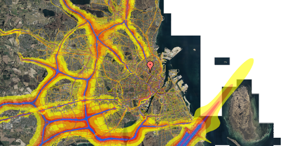 Trafikstøjkort på Alléen 3, 1. 215, 2200 København N