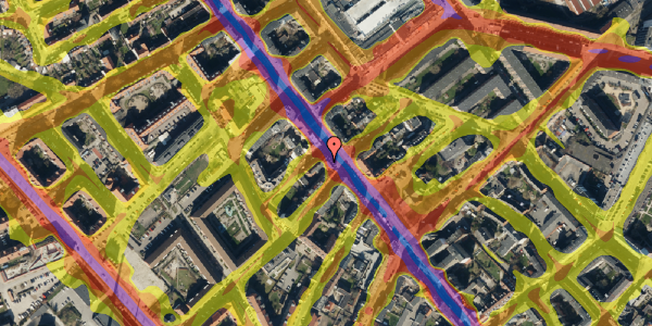 Trafikstøjkort på Amagerbrogade 72, 1. th, 2300 København S