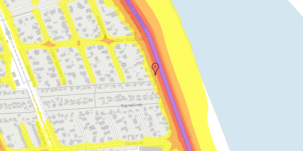 Trafikstøjkort på Amager Strandvej 196, 2300 København S