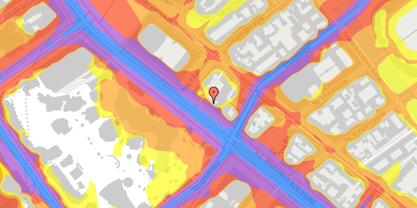 Trafikstøjkort på H.C. Andersens Boulevard 25, 2. , 1553 København V