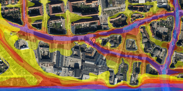 Trafikstøjkort på Annexstræde 27, 1. tv, 2500 Valby