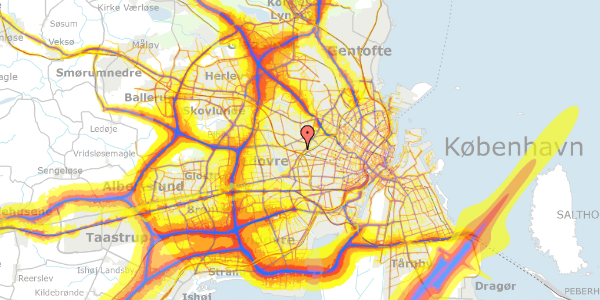 Trafikstøjkort på Apollovej 20, 2720 Vanløse