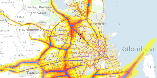 Trafikstøjkort på Arildsgård 18, st. th, 2700 Brønshøj