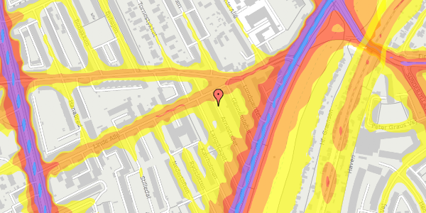 Trafikstøjkort på Arnestedet 19, st. th, 2720 Vanløse