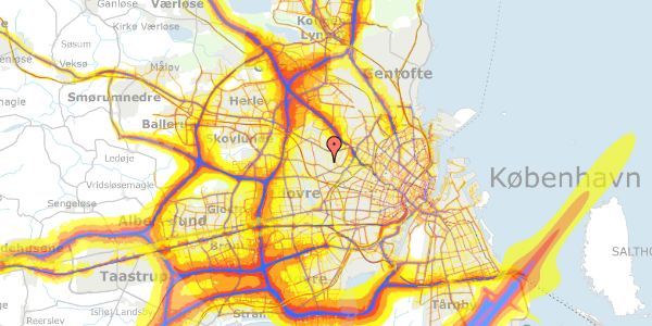 Trafikstøjkort på Astrupvej 15, 2700 Brønshøj