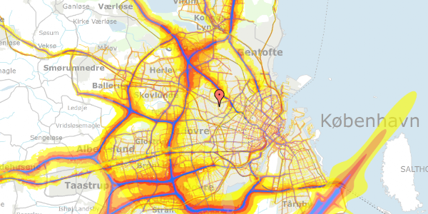 Trafikstøjkort på Astrupvej 46, 2700 Brønshøj