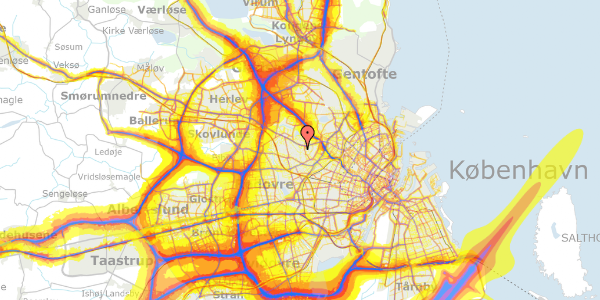 Trafikstøjkort på Astrupvej 52, 2700 Brønshøj