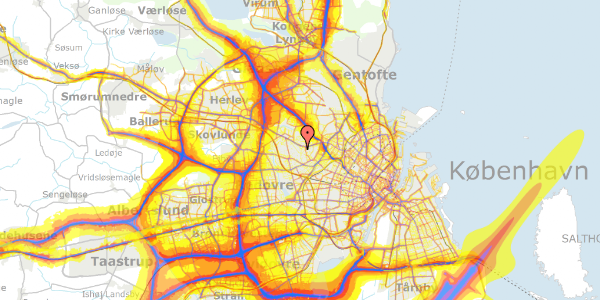 Trafikstøjkort på Astrupvej 65, 2700 Brønshøj