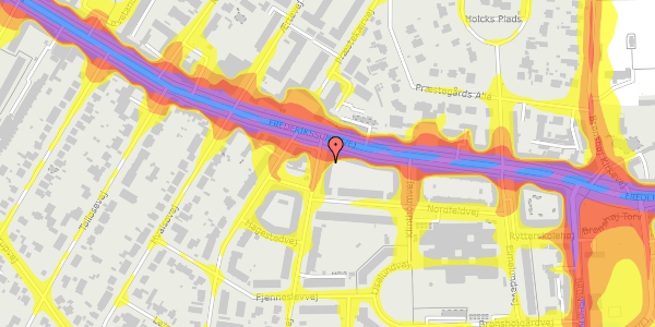 Trafikstøjkort på Astrupvej 78, st. th, 2700 Brønshøj