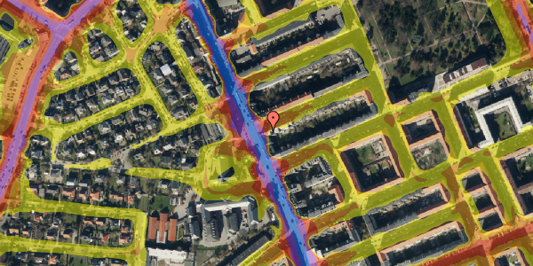 Trafikstøjkort på Augustagade 2, 5. tv, 2300 København S