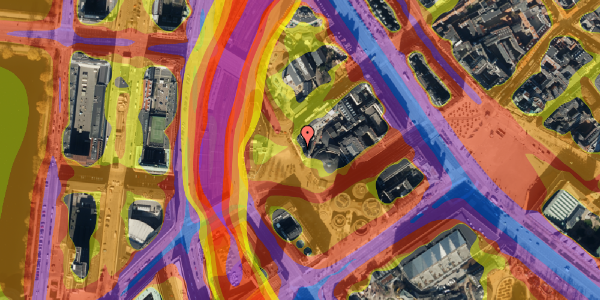 Trafikstøjkort på Axeltorv 6, 1. , 1609 København V