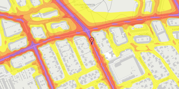 Trafikstøjkort på Backersvej 6, st. tv, 2300 København S