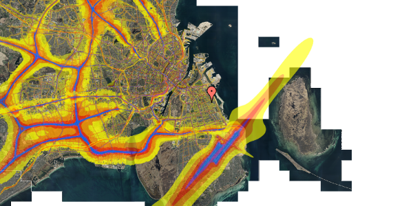 Trafikstøjkort på Backersvej 101, st. th, 2300 København S