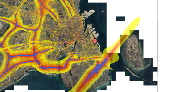 Trafikstøjkort på Backersvej 103, 1. th, 2300 København S