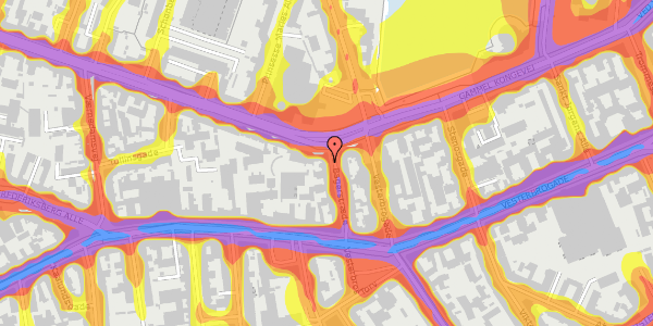 Trafikstøjkort på Bagerstræde 9, 2. , 1617 København V