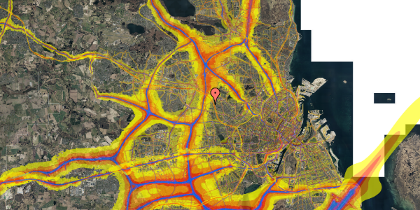 Trafikstøjkort på Bakkekammen 20, 2700 Brønshøj