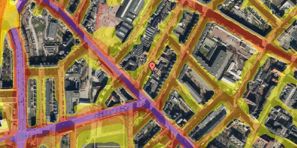 Trafikstøjkort på Baldersgade 8, st. th, 2200 København N