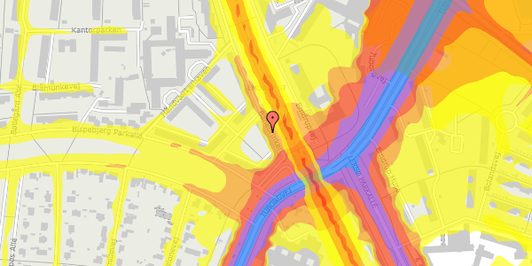 Trafikstøjkort på Banebrinken 75, st. th, 2400 København NV