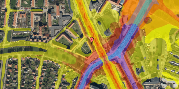 Trafikstøjkort på Banebrinken 75, 2. tv, 2400 København NV