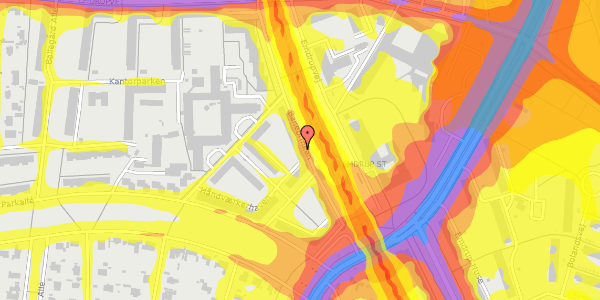 Trafikstøjkort på Banebrinken 81, st. mf, 2400 København NV