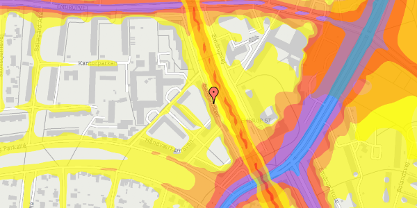 Trafikstøjkort på Banebrinken 83, st. th, 2400 København NV