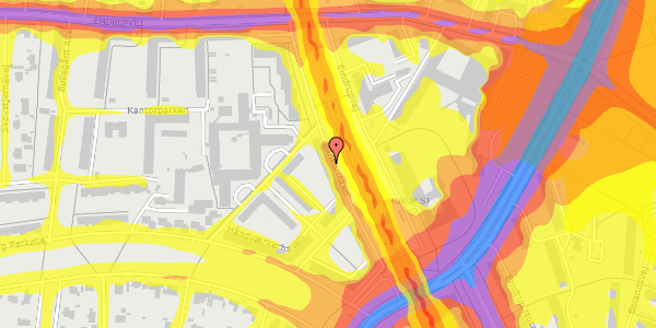 Trafikstøjkort på Banebrinken 85, st. th, 2400 København NV