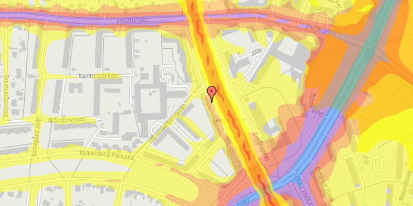 Trafikstøjkort på Banebrinken 87, st. tv, 2400 København NV