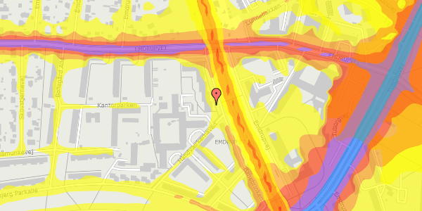 Trafikstøjkort på Banebrinken 91, st. 4, 2400 København NV