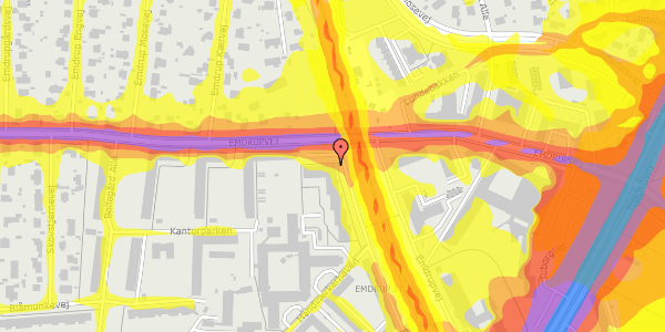 Trafikstøjkort på Banebrinken 99, st. 67, 2400 København NV