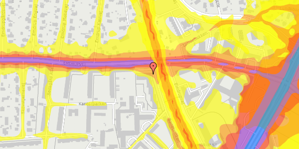 Trafikstøjkort på Banebrinken 99, st. 69, 2400 København NV