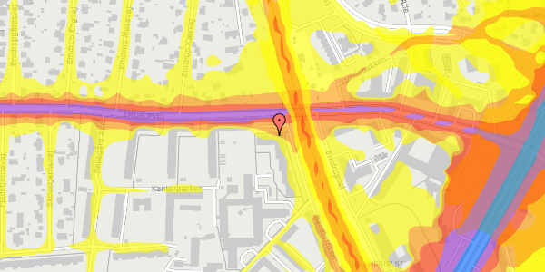 Trafikstøjkort på Banebrinken 101, st. 85, 2400 København NV