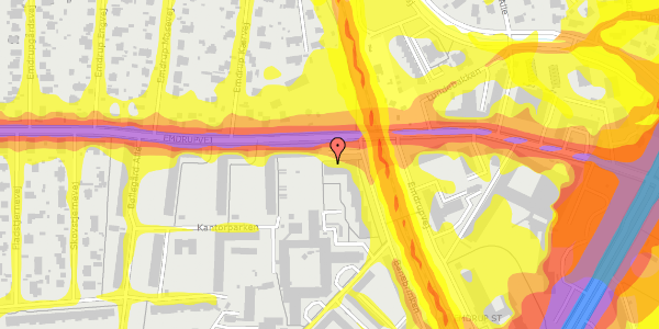 Trafikstøjkort på Banebrinken 103, 3. 99, 2400 København NV