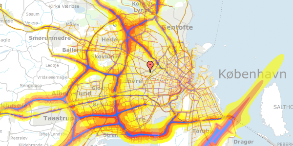 Trafikstøjkort på Bangsbo Plads 61, st. , 2720 Vanløse