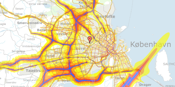 Trafikstøjkort på Bangsbovej 68, 2720 Vanløse