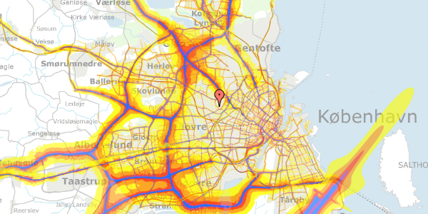 Trafikstøjkort på Basnæsvej 5, 2700 Brønshøj