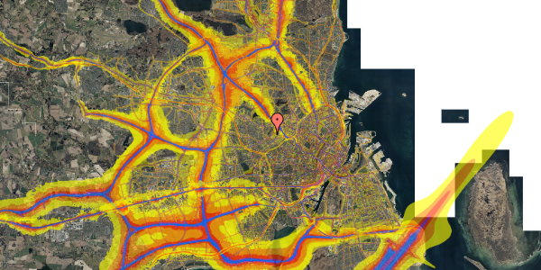 Trafikstøjkort på Bellahøjvej 44B, 4. 1, 2700 Brønshøj