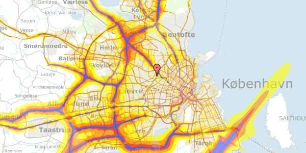 Trafikstøjkort på Bellahøjvej 44B, 4. 3, 2700 Brønshøj