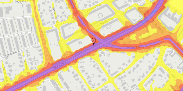 Trafikstøjkort på Bellahøjvej 130, 2. th, 2720 Vanløse