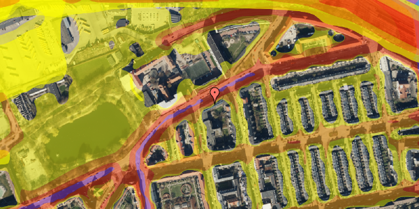 Trafikstøjkort på Bellmansgade 16, st. tv, 2100 København Ø