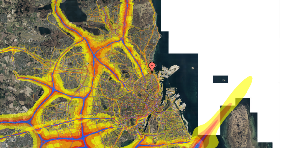 Trafikstøjkort på Bellmansgade 17, 6. th, 2100 København Ø