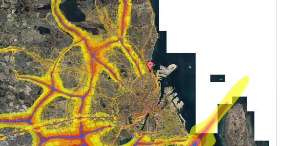 Trafikstøjkort på Bellmansgade 19, 3. tv, 2100 København Ø