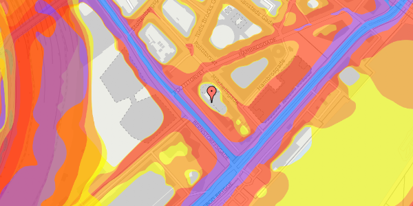 Trafikstøjkort på Bernstorffsgade 29, 2. th, 1577 København V