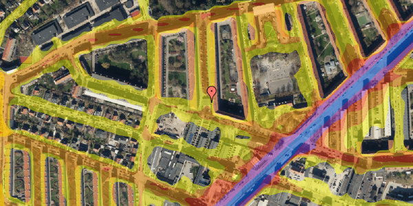 Trafikstøjkort på Birkedommervej 66, st. , 2400 København NV