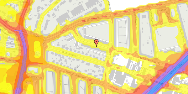 Trafikstøjkort på Birkedommervej 75, 2. tv, 2400 København NV