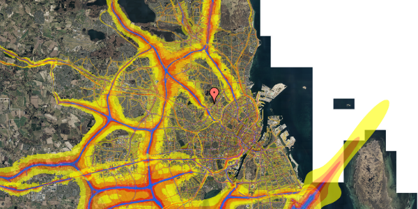 Trafikstøjkort på Birkedommervej 85, 1. th, 2400 København NV