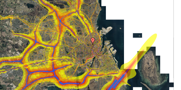 Trafikstøjkort på Birkegade 15, 5. th, 2200 København N